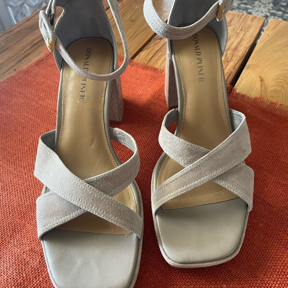 Donald J. Pliner Cream High Heel Sandals